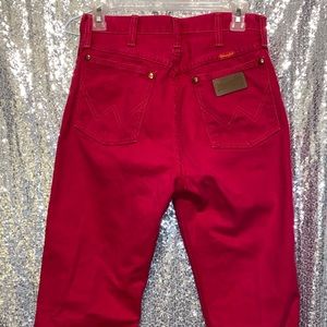 RED VINTAGE WRANGLERS SIZE 7 (29”)
